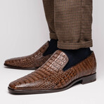 Trento // Caiman Fuscus Loafers // Brown (US: 7)