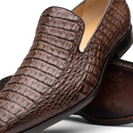 Trento // Caiman Fuscus Loafers // Brown (US: 7)