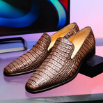 Trento // Caiman Fuscus Loafers // Brown (US: 7)