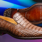 Trento // Caiman Fuscus Loafers // Brown (US: 7)