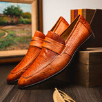 Fangio // Ostrich + Ostrich Leg Loafers // Cognac (US: 9)