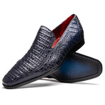 Trento // Caiman Fuscus Loafers // Navy (US: 9.5)