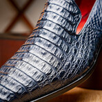 Trento // Caiman Fuscus Loafers // Navy (US: 9.5)