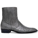 Giorgio // Ostrich Chelsea Boot // Serpentine Grey (US: 9)