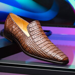 Trento // Caiman Fuscus Loafers // Brown (US: 7)