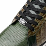 Portici // Caiman Fuscus + Lizard Teju Lace-Up Sneakers // Green (US: 11)