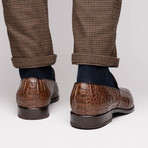 Trento // Caiman Fuscus Loafers // Brown (US: 7)