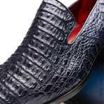 Trento // Caiman Fuscus Loafers // Navy (US: 9.5)