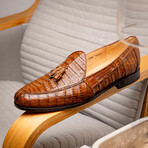 Bianchi // Caiman Fuscus Tassel Loafers // Bay Apache (US: 10.5)