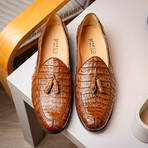 Bianchi // Caiman Fuscus Tassel Loafers // Bay Apache (US: 10.5)