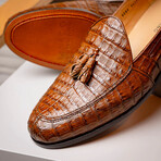 Bianchi // Caiman Fuscus Tassel Loafers // Bay Apache (US: 10.5)