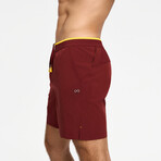 Hiflex Aero Shorts 7" Lined // Burgundy (XS)