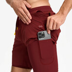 Hiflex Legacy Shorts 5" Lined // Burgundy (XS)