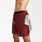 Hiflex-Max Impact Shorts 6" Lined // Burgundy (XS)