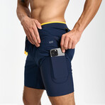 Hiflex Aero Shorts 7" Lined // Midnight Blue (XS)