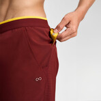 Hiflex Aero Shorts 7" Lined // Burgundy (XS)