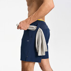 Hiflex Aero Shorts 7" Lined // Midnight Blue (XS)