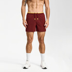 Hiflex Aero Shorts 5" Unlined // Burgundy (XS)