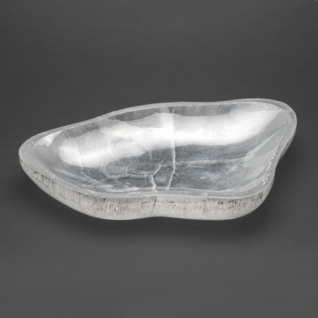 Genuine Polished Selenite Bowl Oblong // 4 lbs