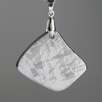 Genuine Muonionalusta Meteorite Pendant // 21.9 grams // 18" Sterling Silver Chain