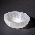 Genuine Selenite Polished Round Bowl // 325.9 grams