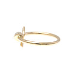 Tiffany & Co. // 18k Rose Gold Knot Ring With Diamond // Ring Size: 7.25 // Store Display