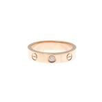 Cartier // 18k Rose Gold Love Diamond Ring // Ring Size: 4.75 // Store Display