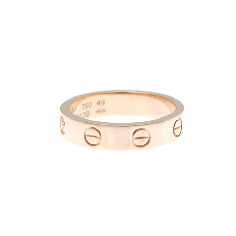 Cartier // 18k Rose Gold Love Diamond Ring // Ring Size: 4.75 // Store Display