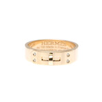 Hermes // 18k Rose Gold Kelly Diamond Ring //  // Store Display