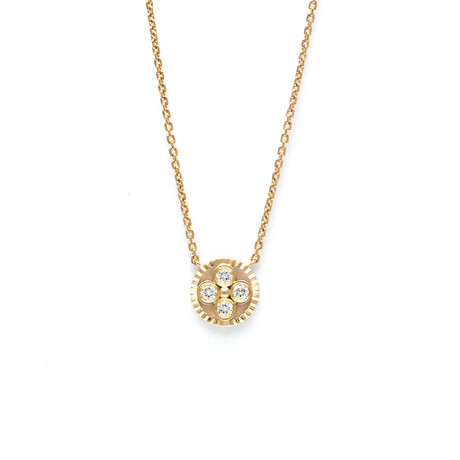 Louis Vuitton // 18k Rose Gold Pandantif Sun Blossom Diamond Necklace // 15.35"-16.14" // Store Display