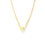 Cartier // 18k Yellow Gold Diamants Légers De Cartier Diamond Necklace // 14.96"-16.14" // Store Display