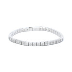 Chopard // 18k White Gold Ice Cube Diamond Bracelet // 6.49" // Store Display