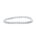 Chopard // 18k White Gold Ice Cube Diamond Bracelet // 6.49" // Store Display