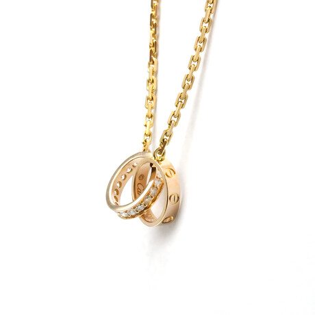 Cartier // 18k Yellow Gold Love Baby Necklace // 17.32" // Store Display