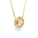 Cartier // 18k Rose Gold D'amour Diamond Necklace // 14.76"-16.14" // Store Display