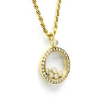 Chopard // 18k Yellow Gold Happy Diamond Necklace // 16.53" // Store Display