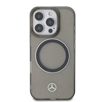 Mercedes Benz -  Hc Magsafe Transparent  // Silver Ring  // Black Ip16 Pro Max