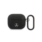 Mercedes Benz - Airpods 3 Case Leather Star Pattern  // Black