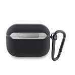 Mercedes Benz - Airpods Pro 2 Case Leather Metal Logo & Hook  // Black