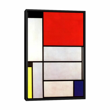 Tableau l, 1921 by Piet Mondrian (26"H x 18"W x 1.5"D)