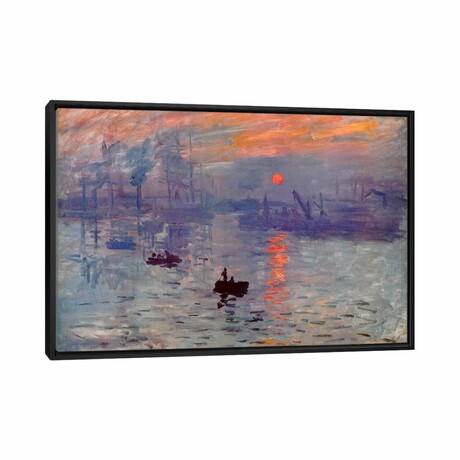 Sunrise Impression by Claude Monet (18"H x 26"W x 1.5"D)