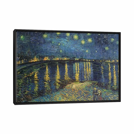 Starry Night over the Rhone, 1888  by Vincent van Gogh (18"H x 26"W x 1.5"D)