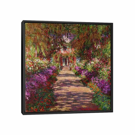 A Pathway in Monet's Garden, Giverny, 1902 by Claude Monet (12"H x 12"W x 1.5"D)