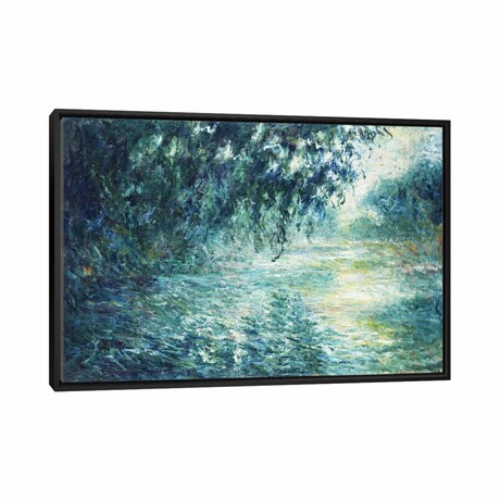 Morning on the Seine, near Giverny by Claude Monet (18"H x 26"W x 1.5"D)