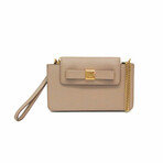 Prada // Saffiano Leather Crossbody Bag // Beige // Pre-Owned