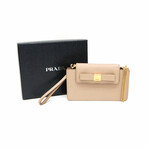 Prada // Saffiano Leather Crossbody Bag // Beige // Pre-Owned