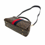 Louis Vuitton // Monogram Leather Stripe Crossbody Handbag // Monogram Brown + Red + Navy // Pre-Owned