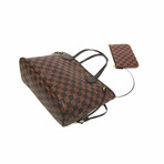 Louis Vuitton // Damier Leather + Canvas Fits-Everything Tote Bag + Pouch // Ebene // Pre-Owned