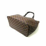 Louis Vuitton // Damier Leather + Canvas Tote Bag // Ebene // Pre-Owned