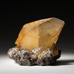 Twinned Golden Calcite Crystal from Elmwood Mine, Tennessee // 153.1 grams